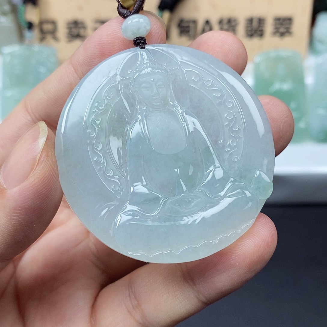 翡翠未镶嵌颈饰熙*翡翠