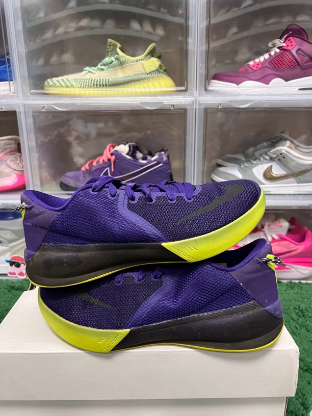 44码/科比毒液6黑紫篮球鞋/二手正品9新
