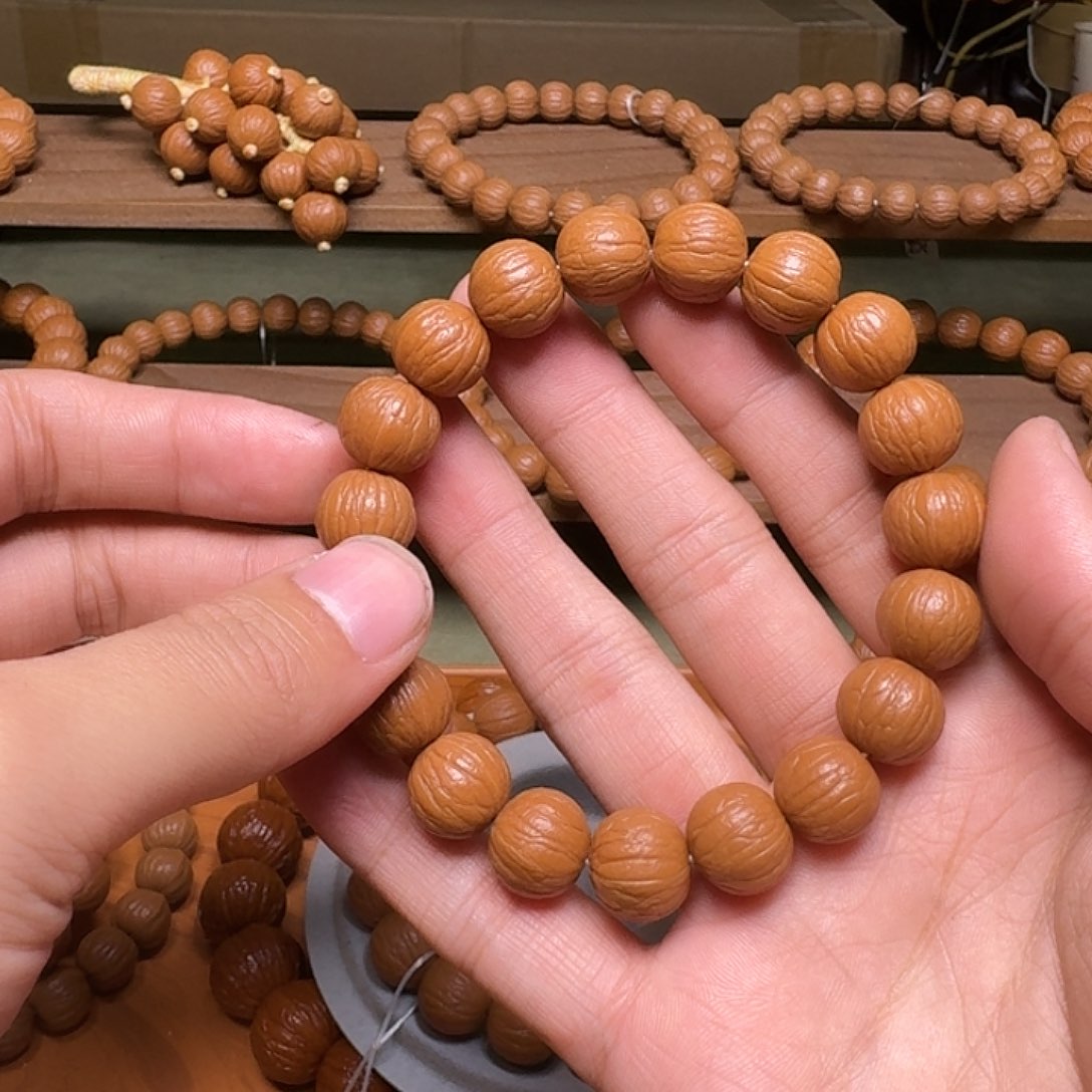 手串猴头核桃手***?13.5聚宝盆