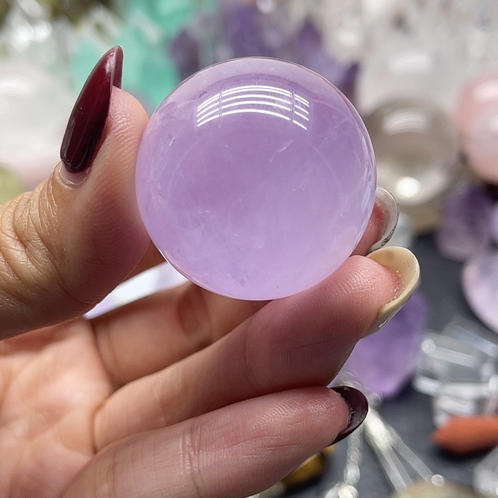未镶嵌珠宝半成品水晶97紫水晶球3.1m