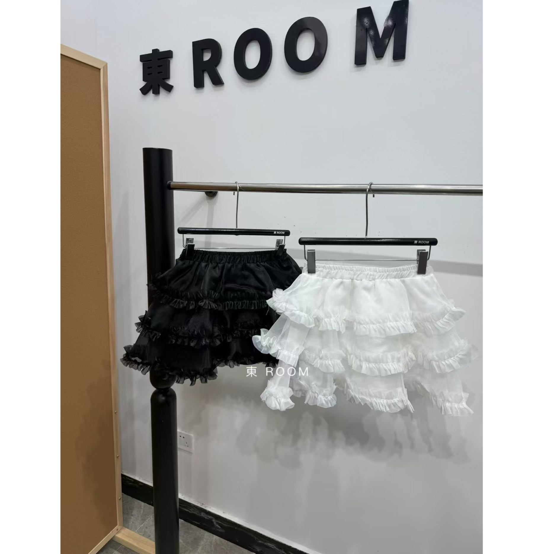 【现货-纱短裙】東room夏季新款百搭蕾丝纱裙短裙