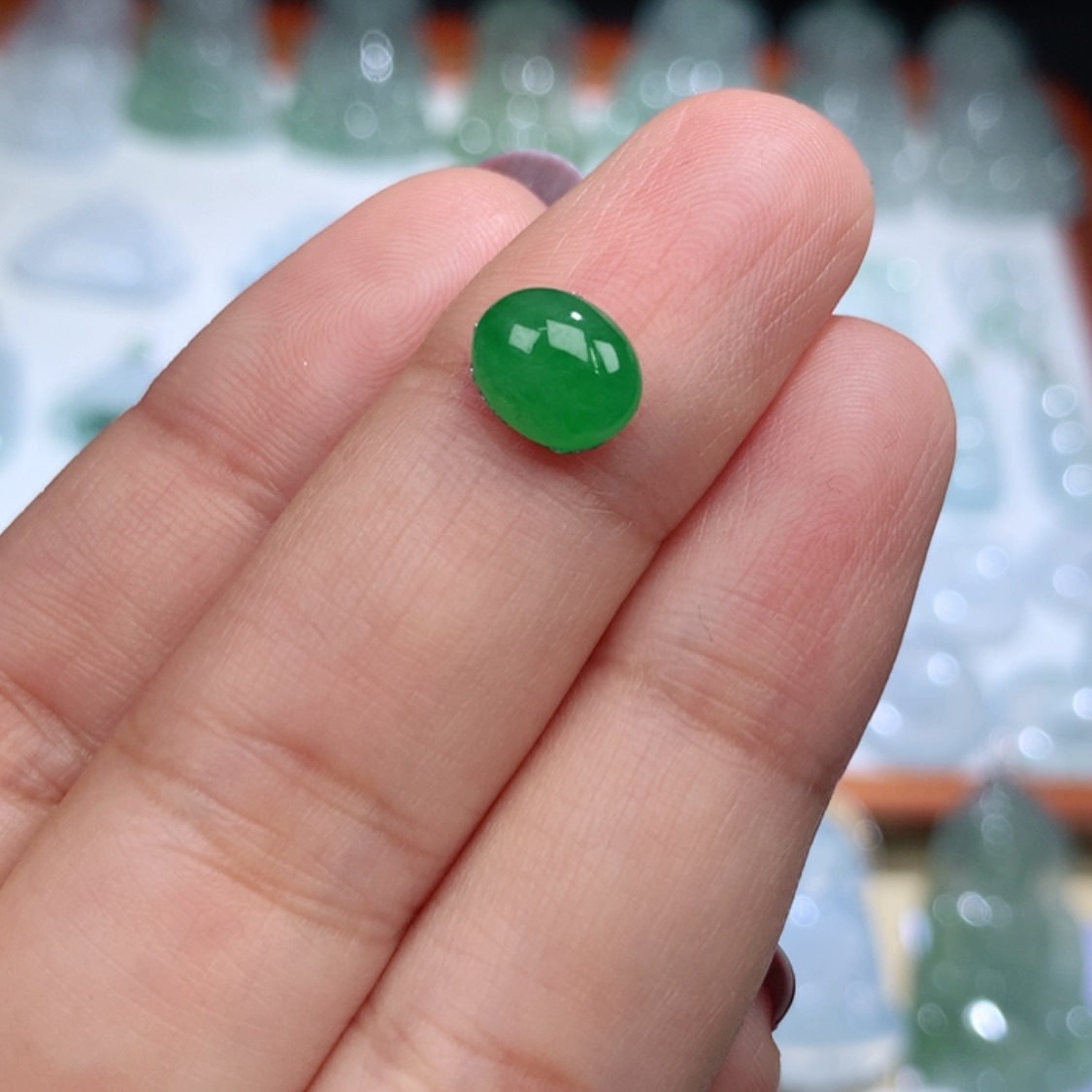 【闪购商品】翡翠颈饰未镶嵌蛋面