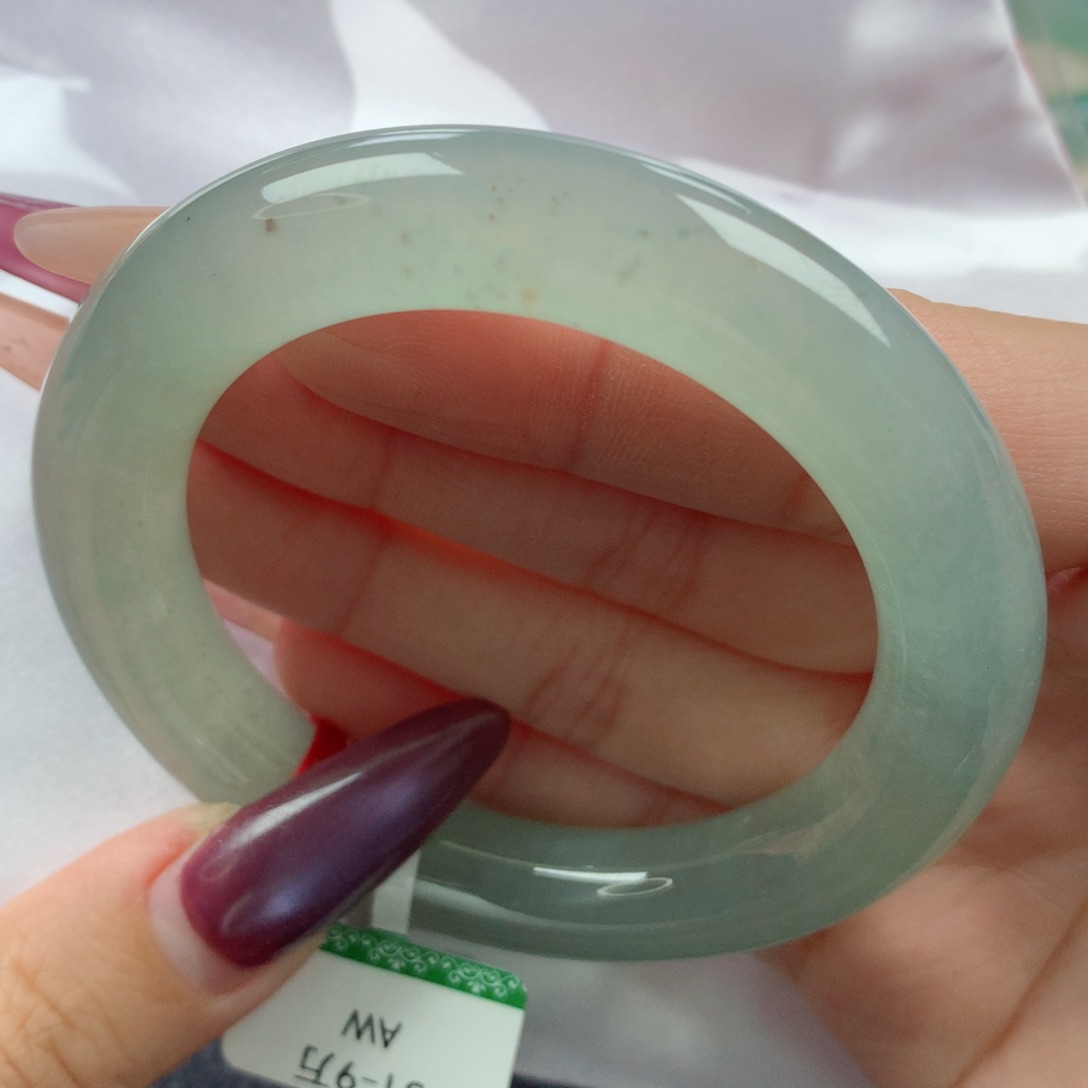 未镶嵌手镯翡翠缅甸天然翡翠A货51.6