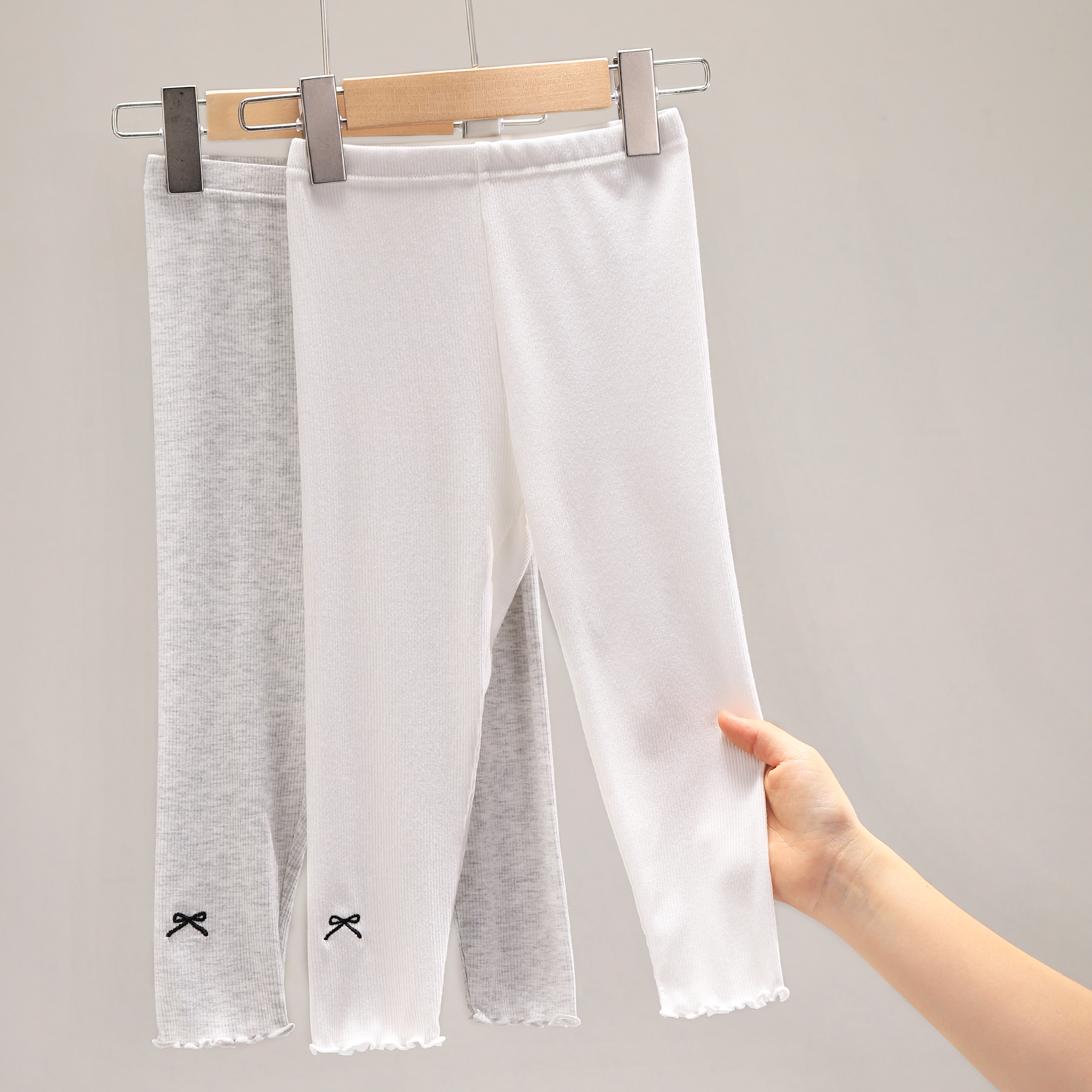 女童打底裤春秋内搭薄款洋气新款儿童女宝宝九分裤夏季外穿 1143