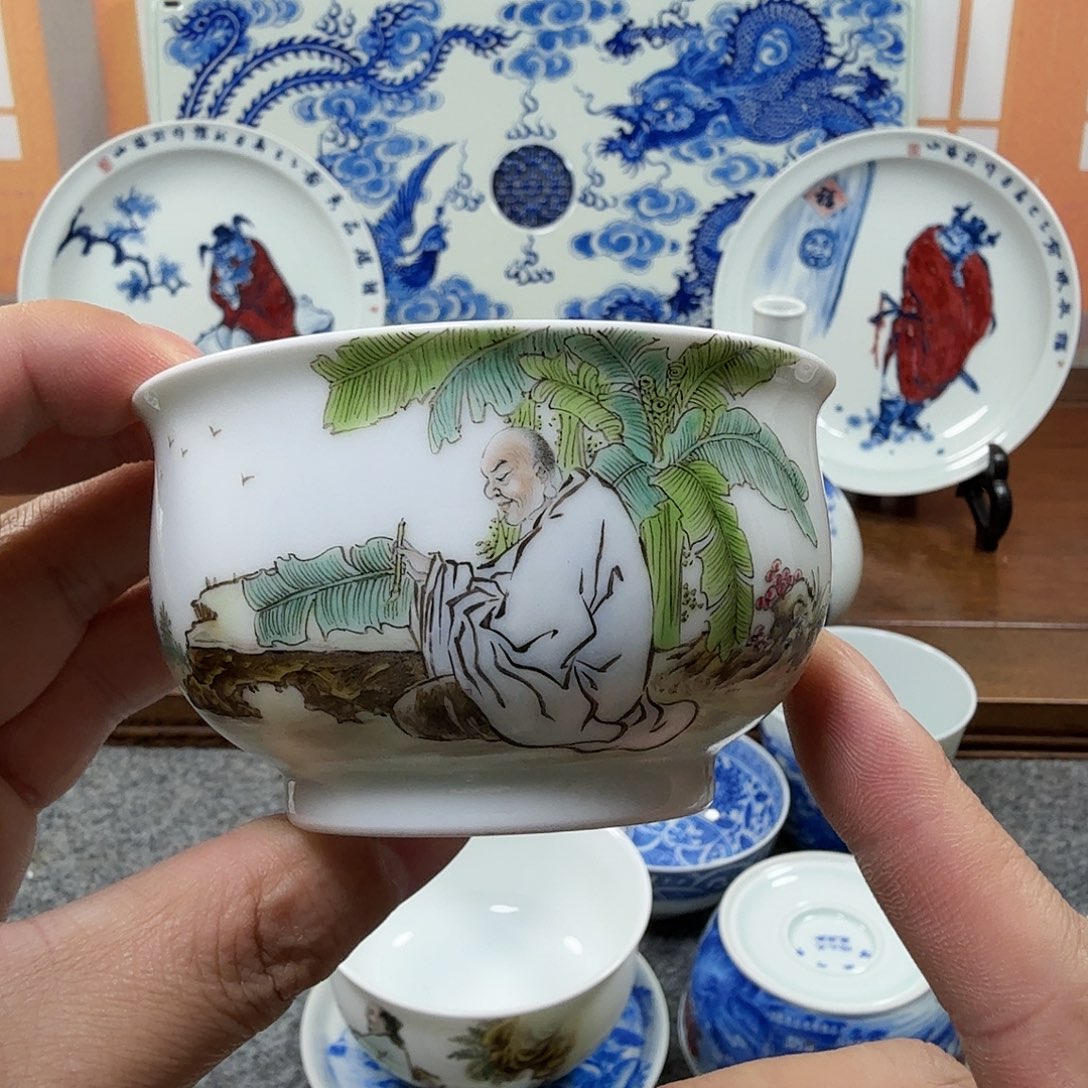 神*全手工全手绘陶瓷