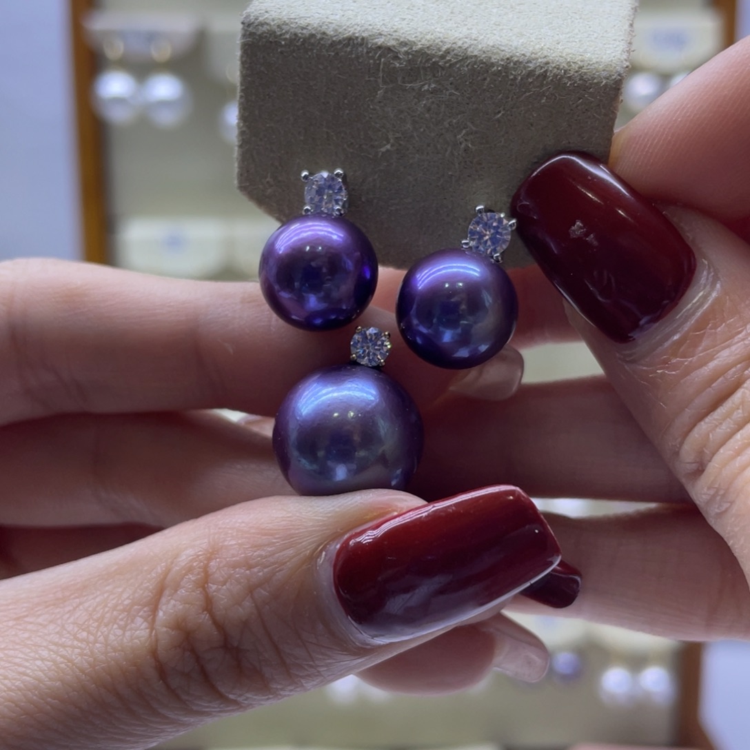 淡水珍珠吊坠(赠链)18K金镶嵌