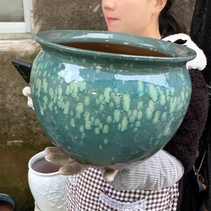 紫砂花盆正品口30高24