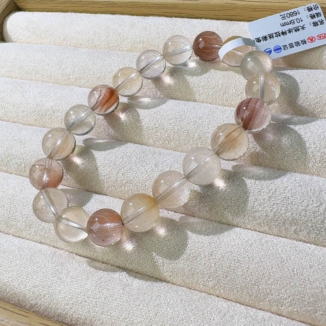 水晶手链未镶嵌拉丝彩兔10.6