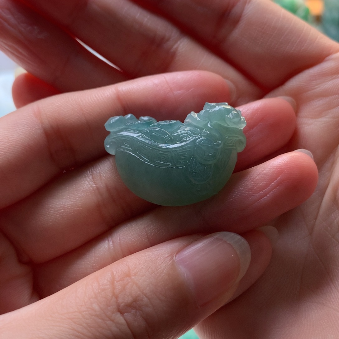 c****定制翡翠未镶嵌元宝