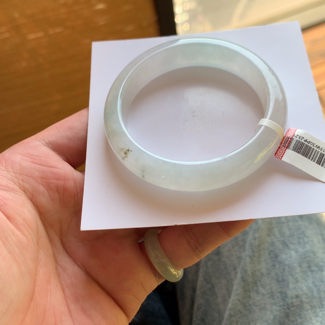 翡翠未镶嵌手镯61号56