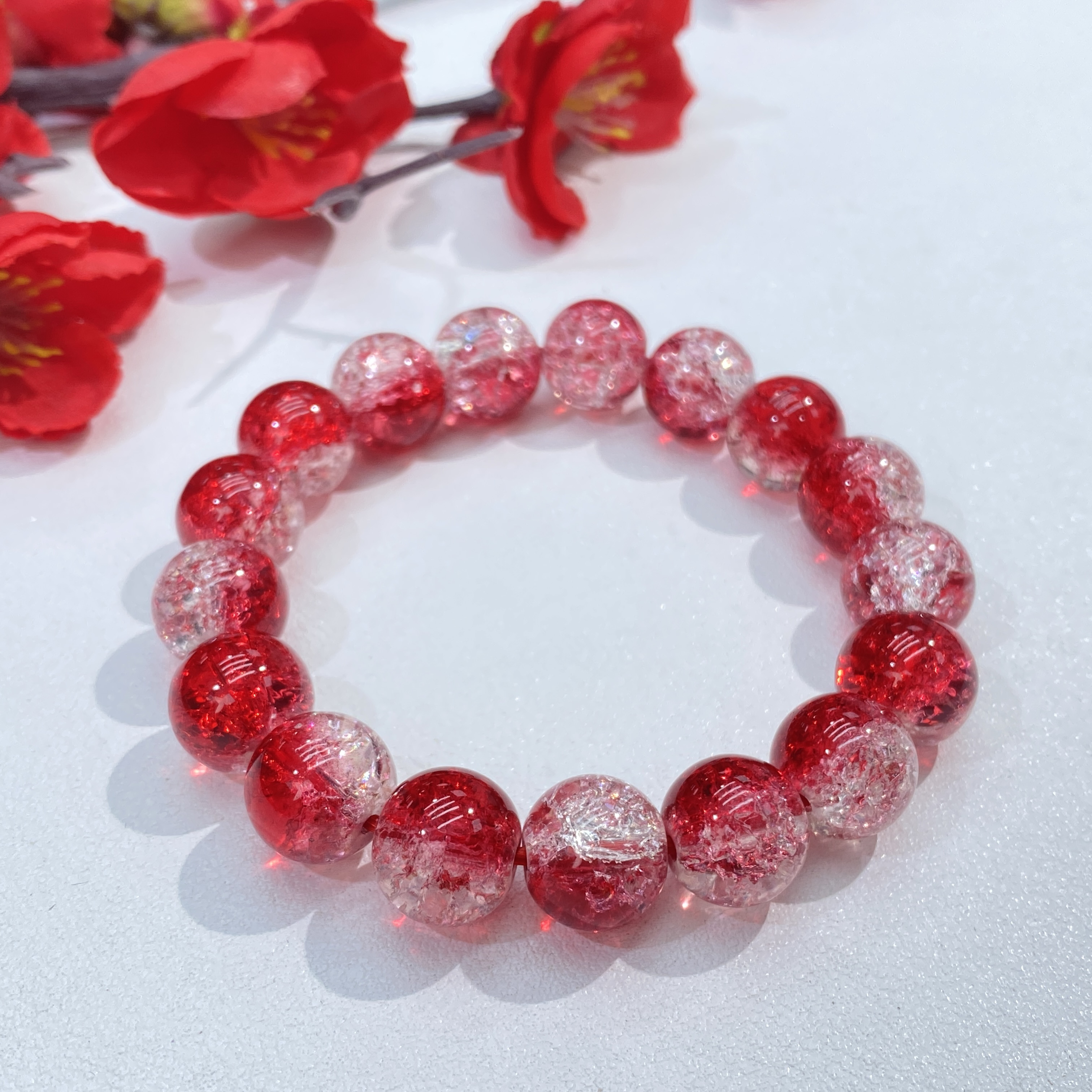 【萝卜珠宝】 X042 云南玉石水晶精美手串 多样性发其一