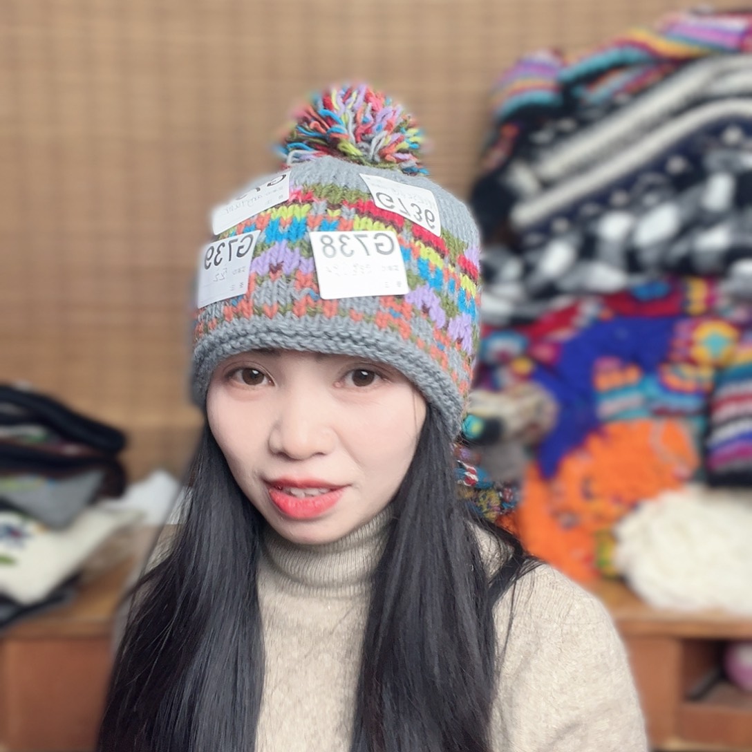 羊毛手工羊毛帽子