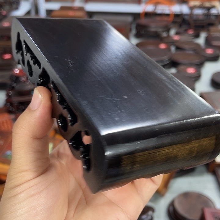 香榧木红木底座工艺品16:5