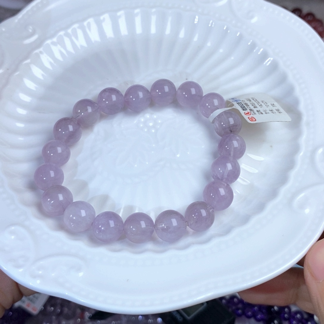 【闪购商品】水晶手链未镶嵌10.2mm紫兔毛