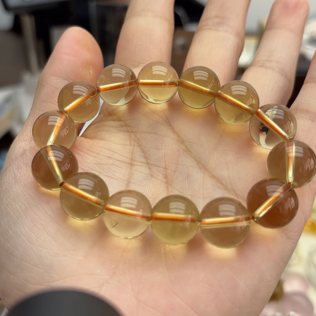 未镶嵌手链水晶黄水晶13