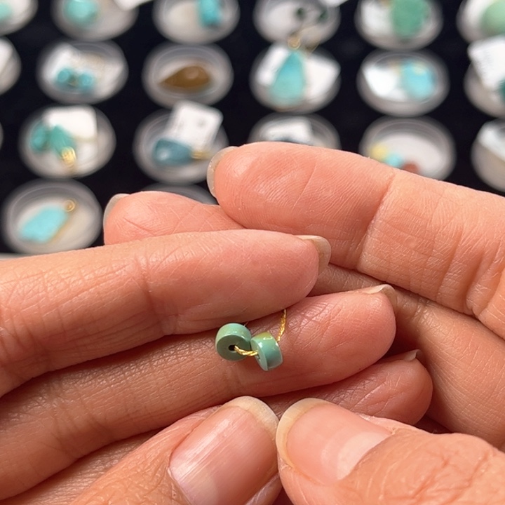 绿松石配珠未镶嵌