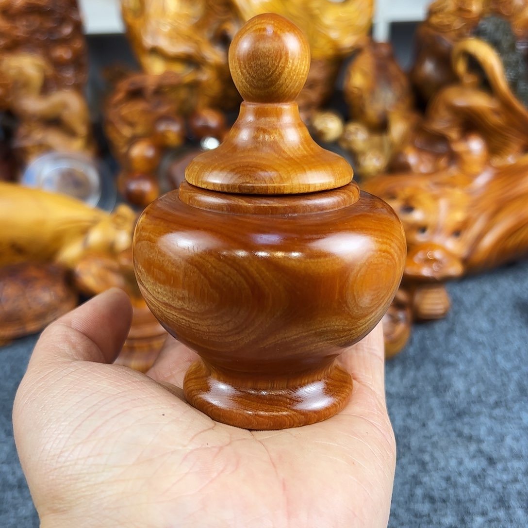 柏木太行崖柏黑油罐子