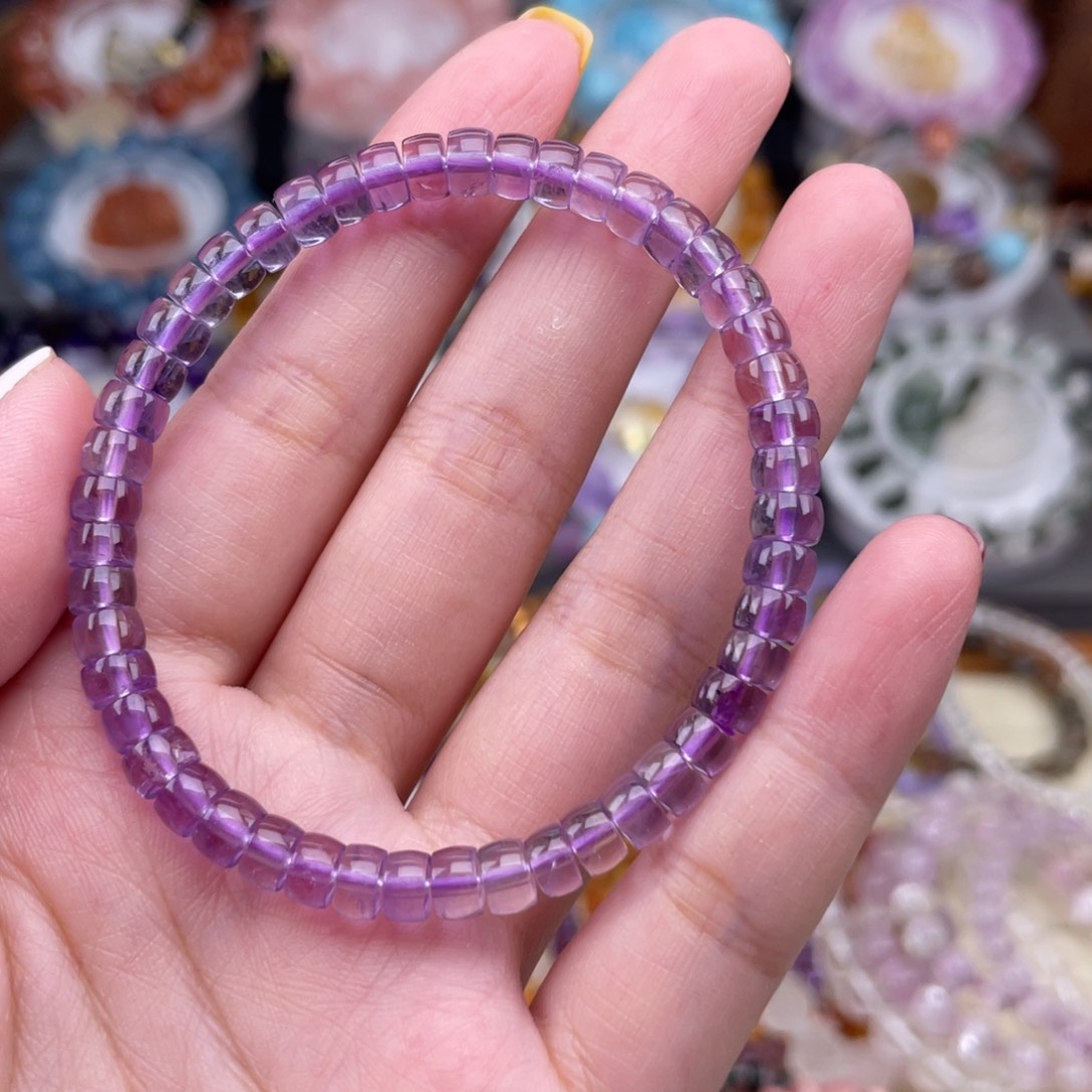 水晶手链未镶嵌S****?天然