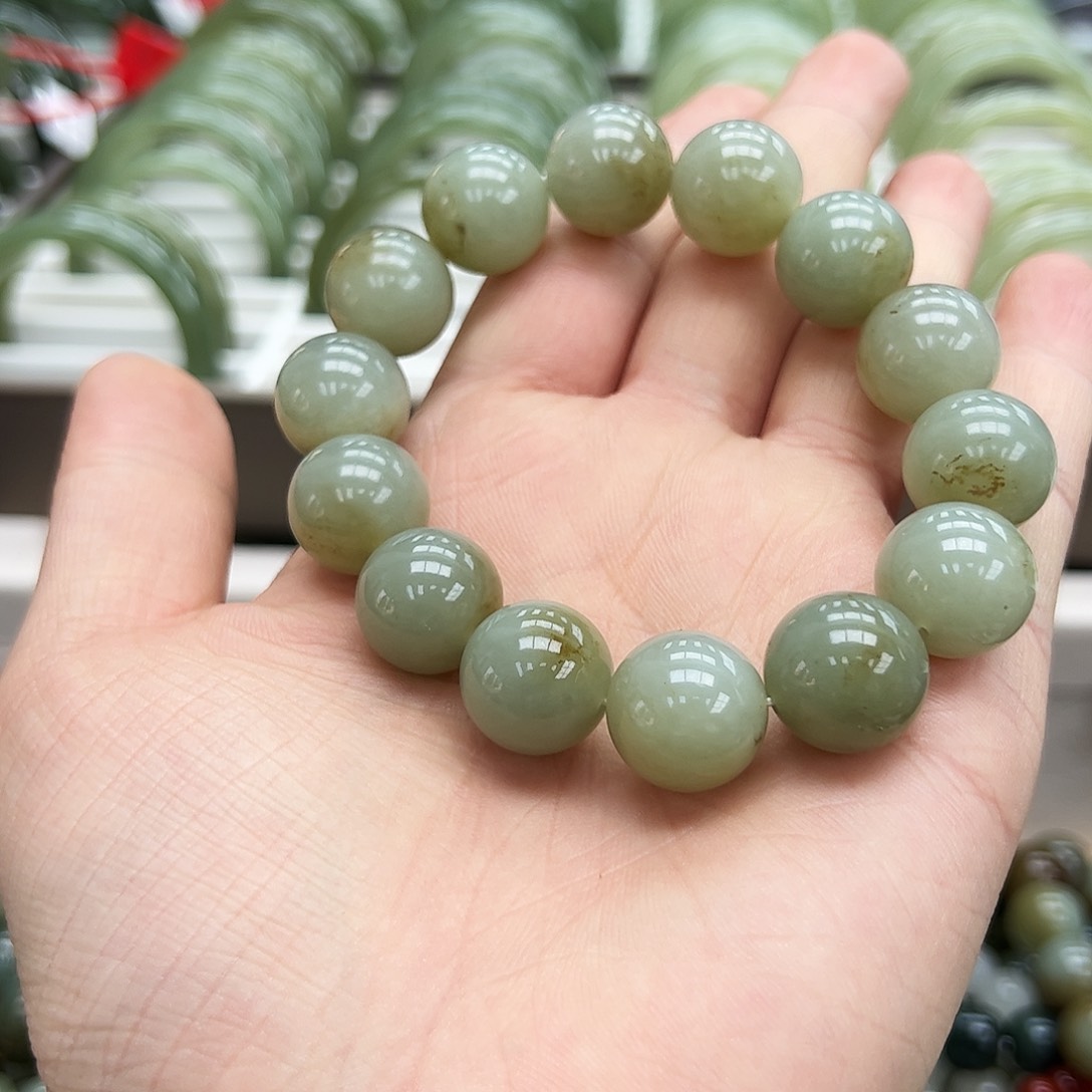 和田玉手串未镶嵌