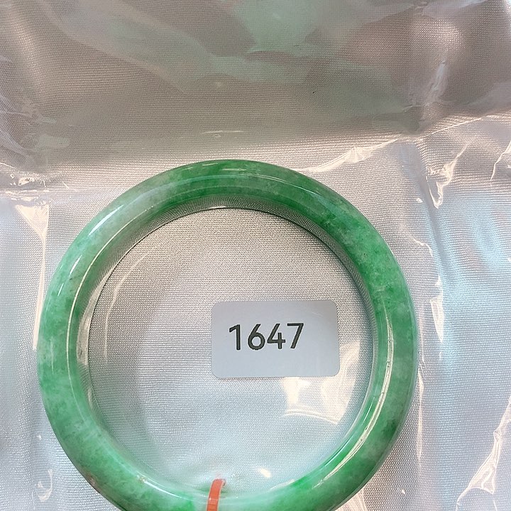 翡翠手镯未镶嵌天然翡翠手镯55