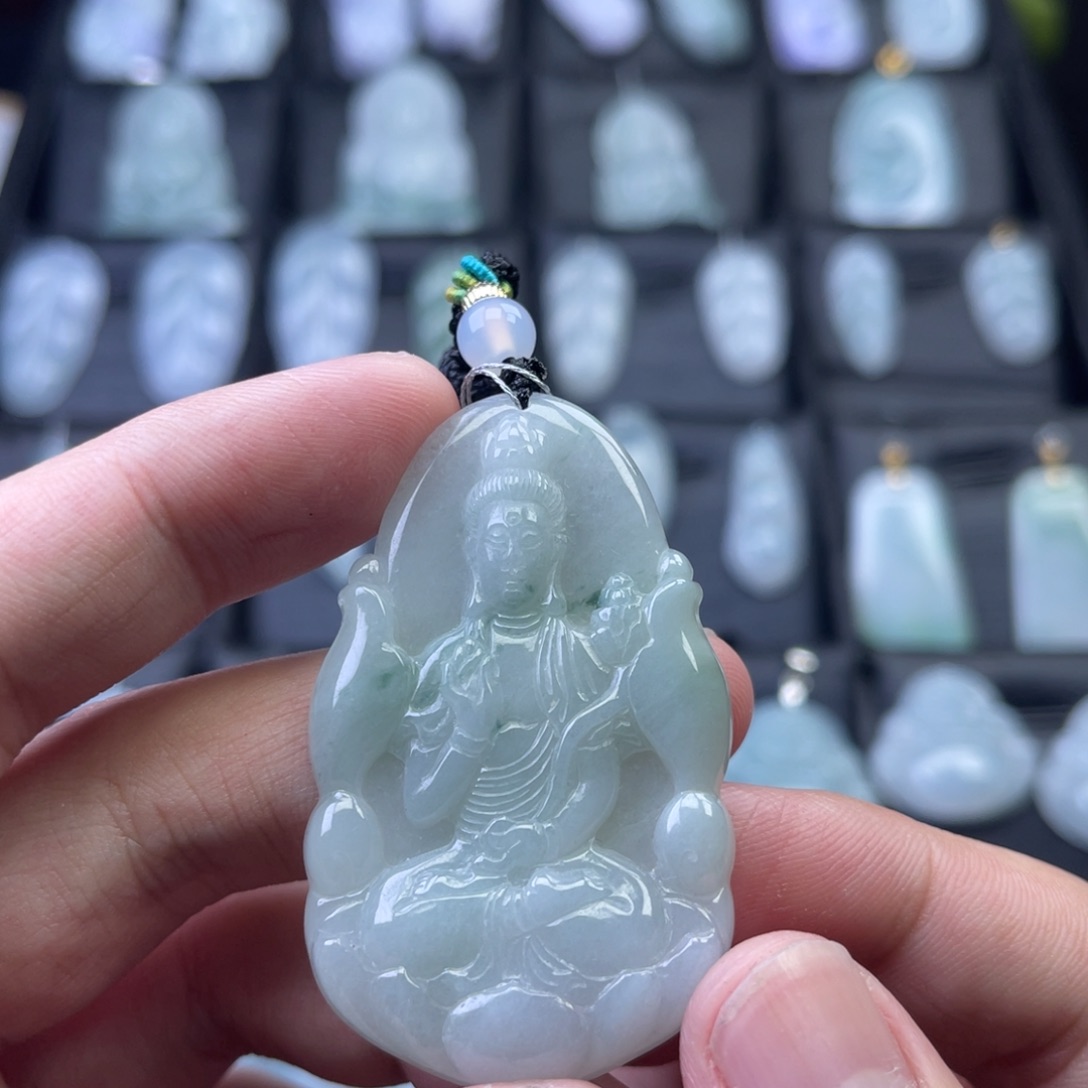 翡翠未镶嵌颈饰816