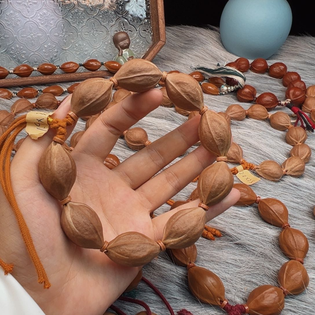 手串/手链橄榄核梅林铁核19×30素串鲨鱼背