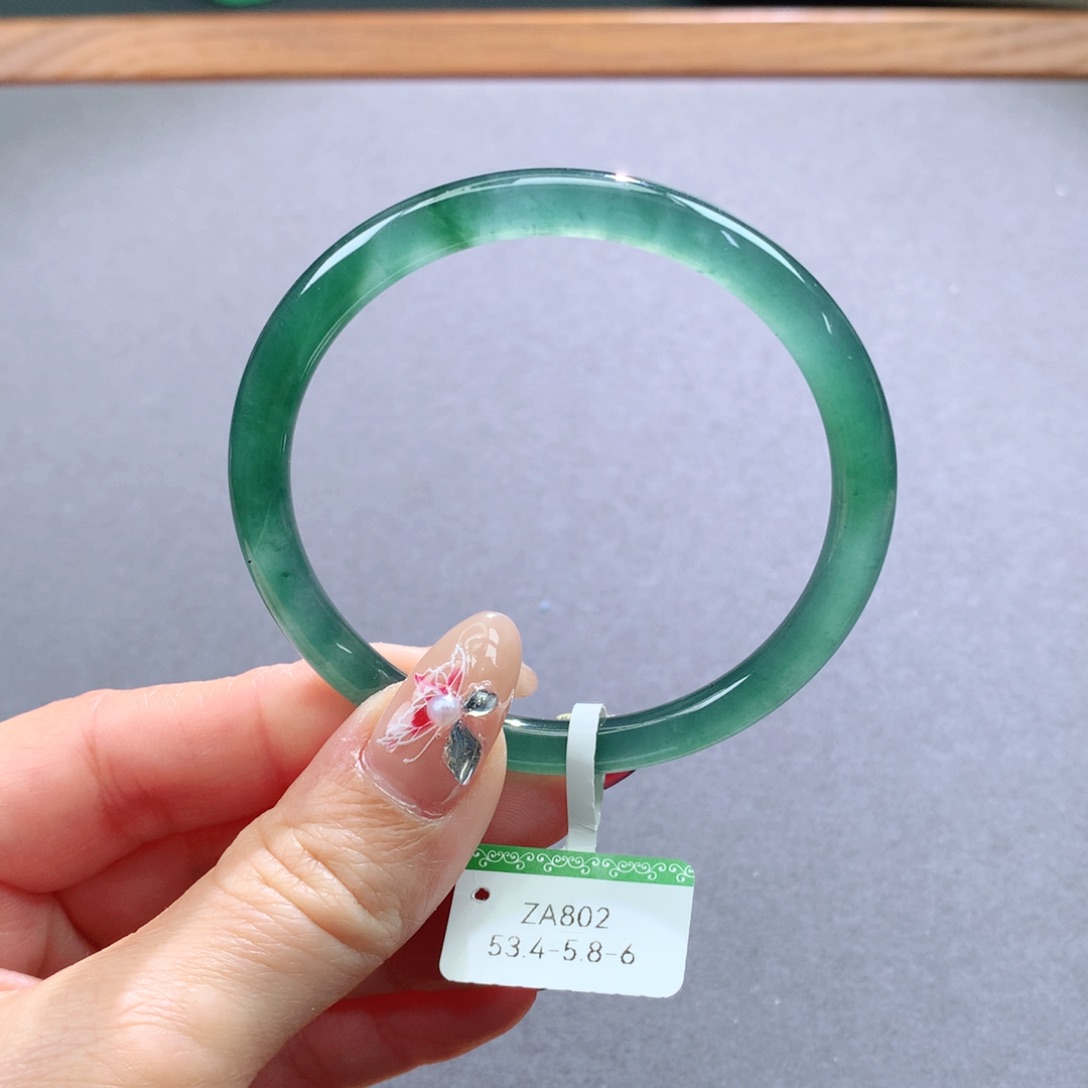 翡翠手镯未镶嵌天然翡翠手镯叮当镯