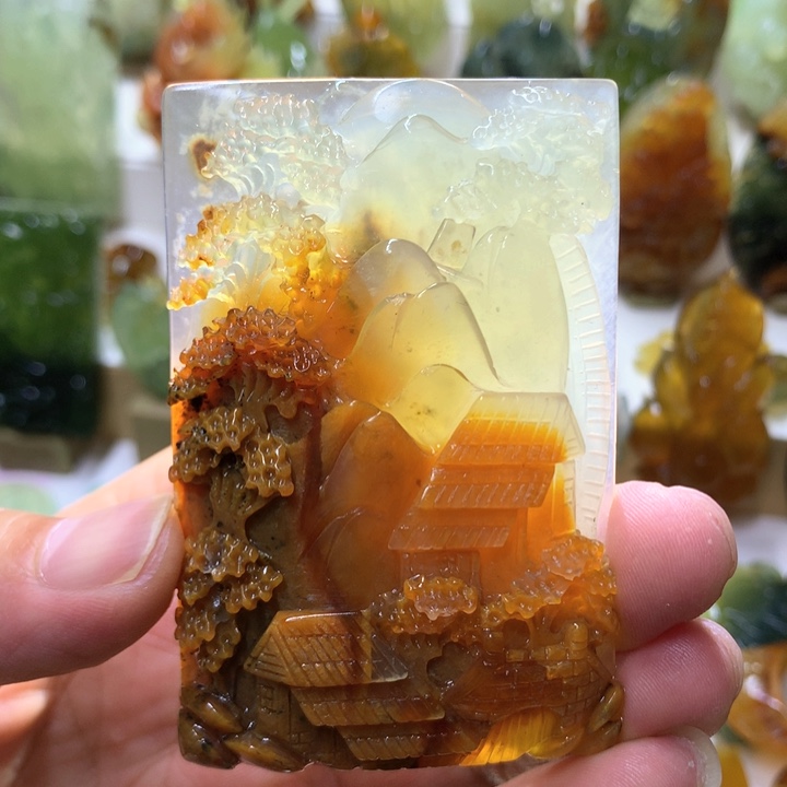 蛇纹石玉珠宝半成品未镶嵌
