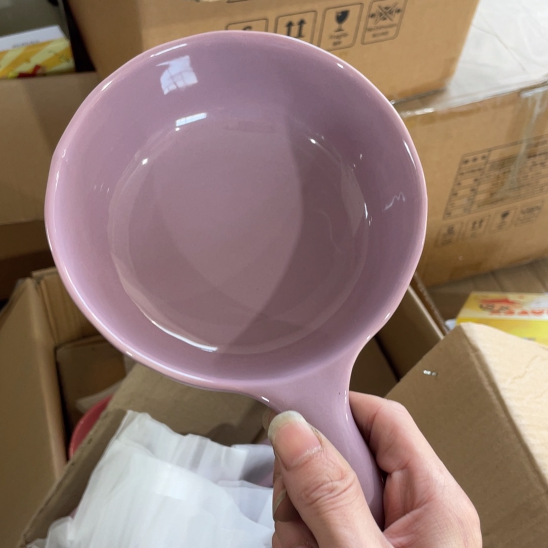 紫色手把碗一个装6英寸