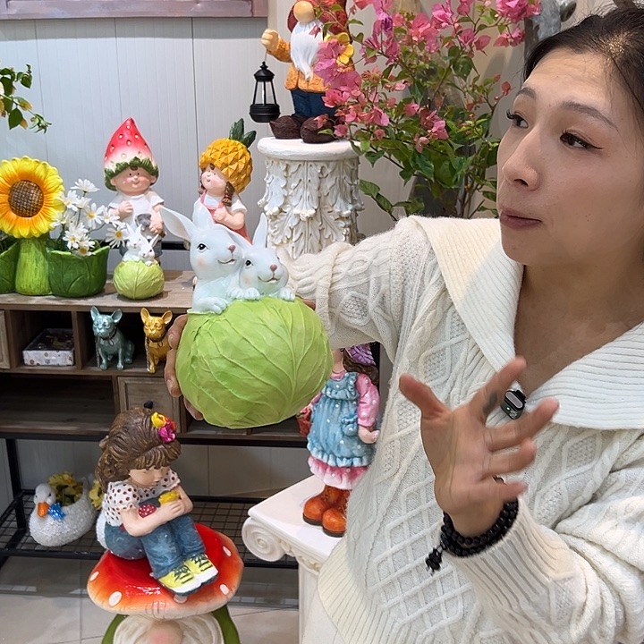 花园摆件红红火火