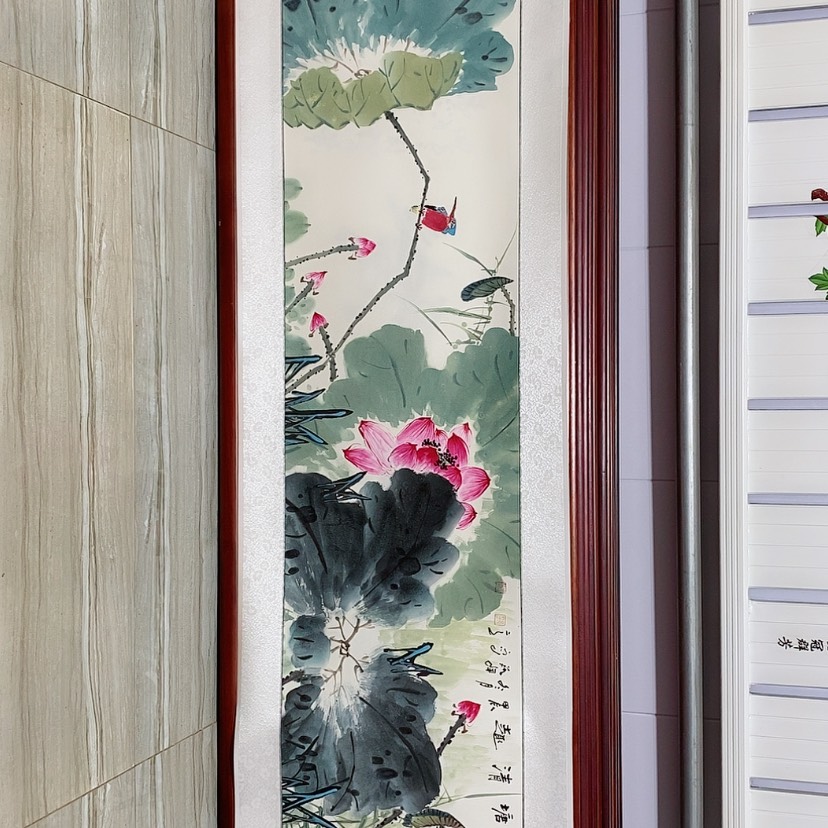 【闪购商品】国画书画作品带框165×50