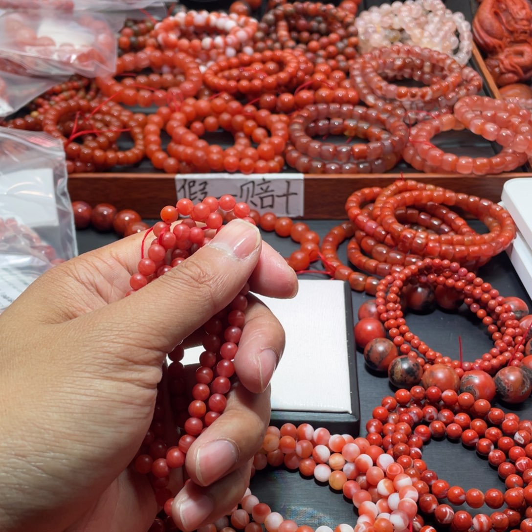 南红玛瑙手链未镶嵌Z*子