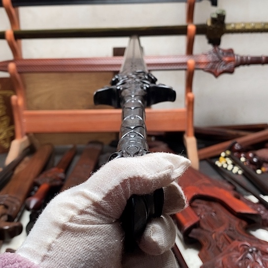 紫光檀木木木一米镇恶