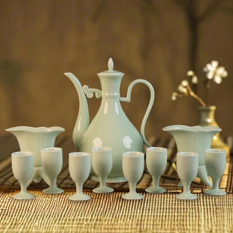 稀饶蓬岛瑶台酒具-分子料理级稀土健康科技瓷器