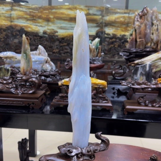 硅化玉摆件未镶嵌