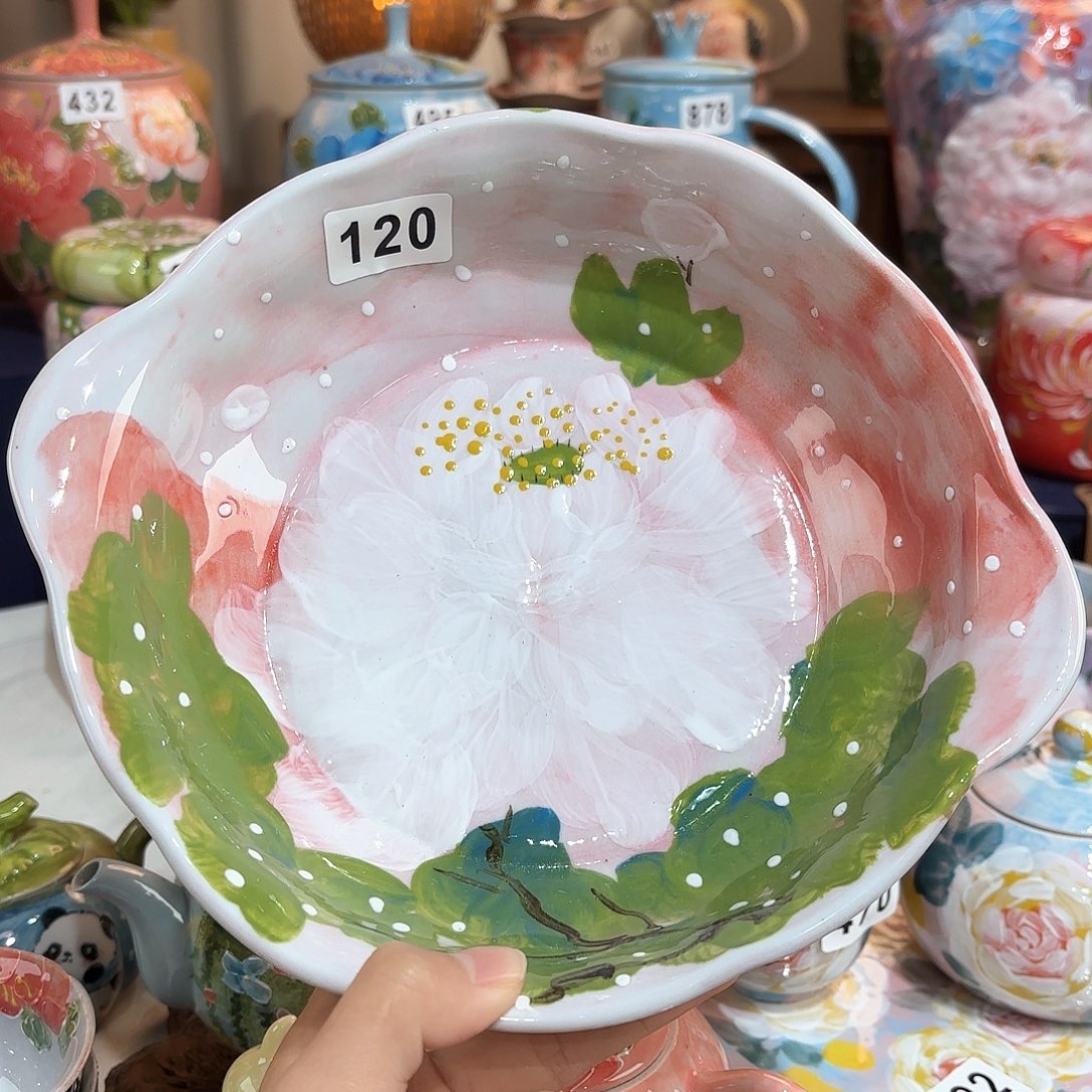 景德镇手绘高温釉下彩陶瓷茶具