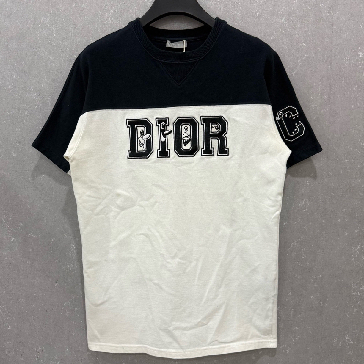 99新 DIOR/迪奥 Kenny联名拼色logo刺绣短袖XS码007306