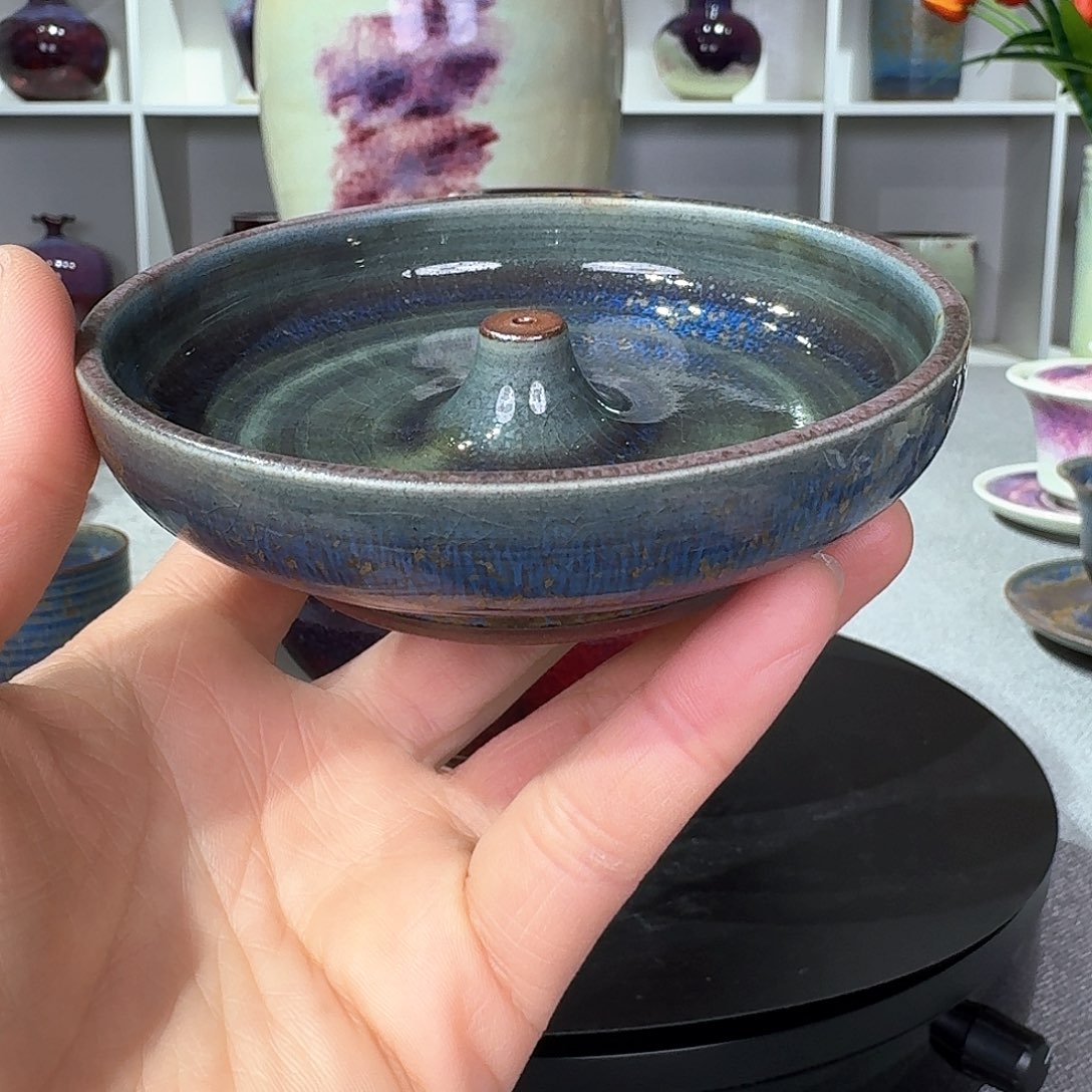 摆件福利纯手工钧窑香插