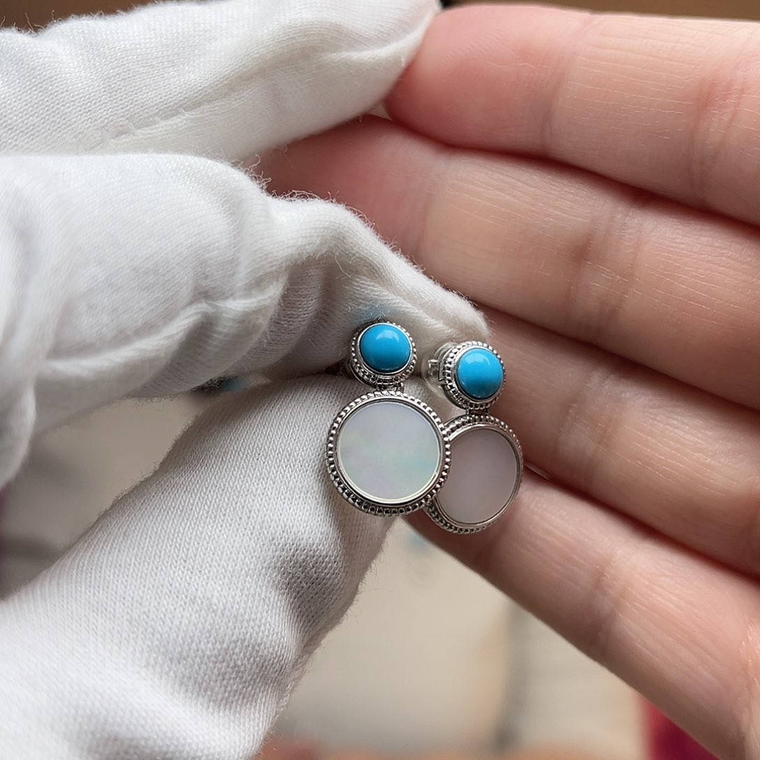 绿松石珠宝奇石银S925镶嵌