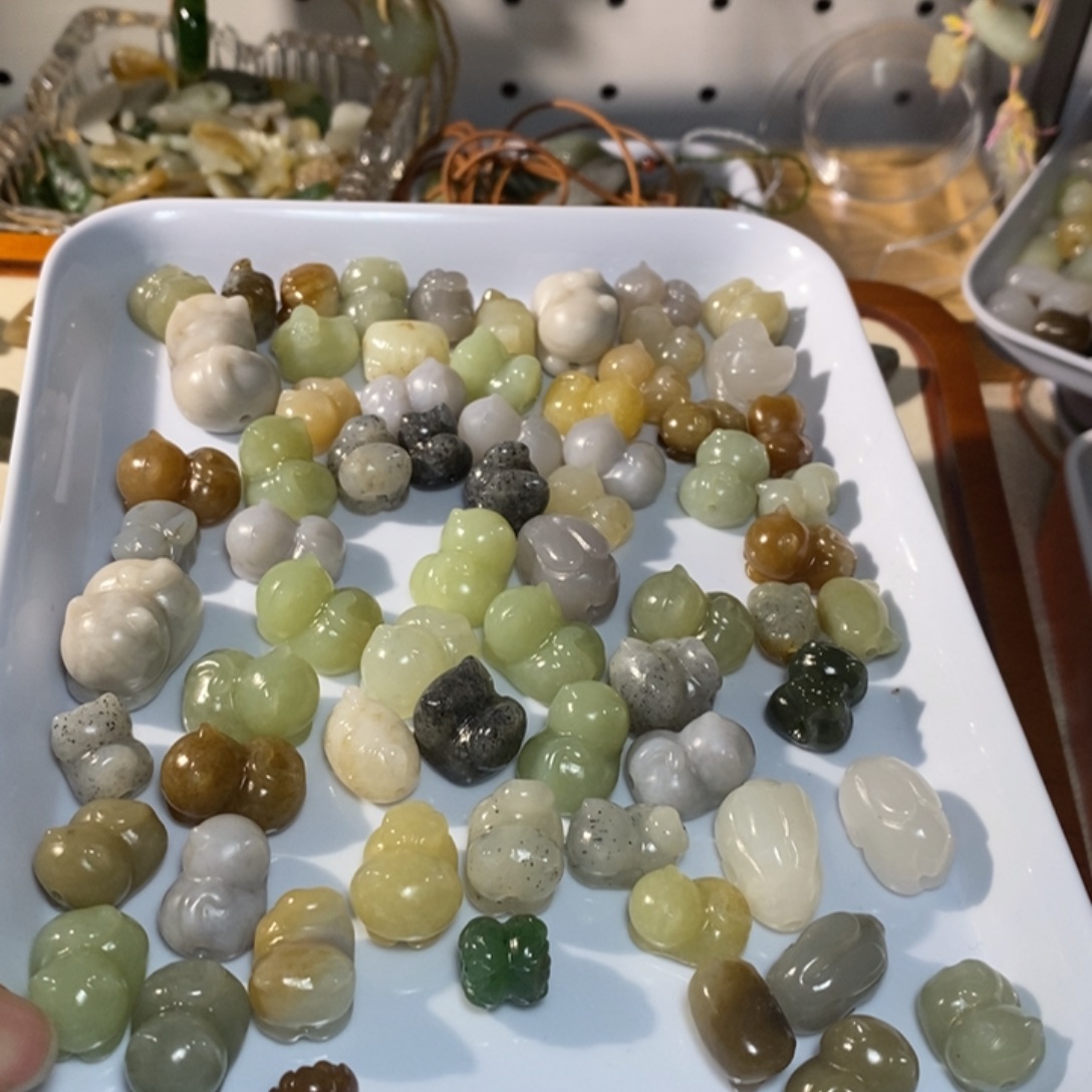 和田玉未镶嵌手链瑕疵品发4不退直接圈出你们要的