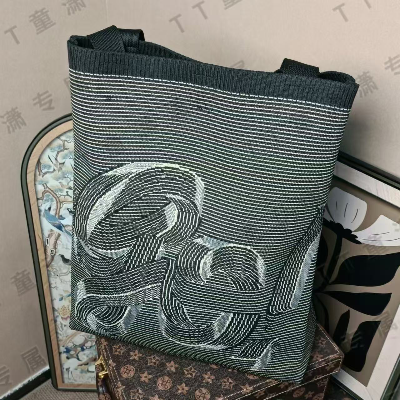 （黑白艺术包）新款单肩包12*30*40左右