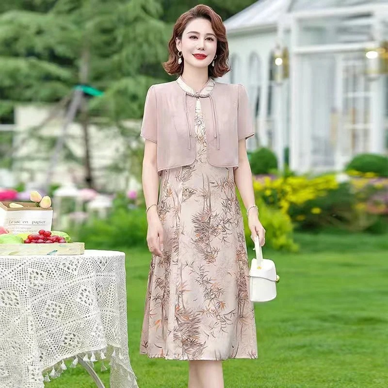 【301-400编码点这里】云云 夏季高端时尚气质连衣裙