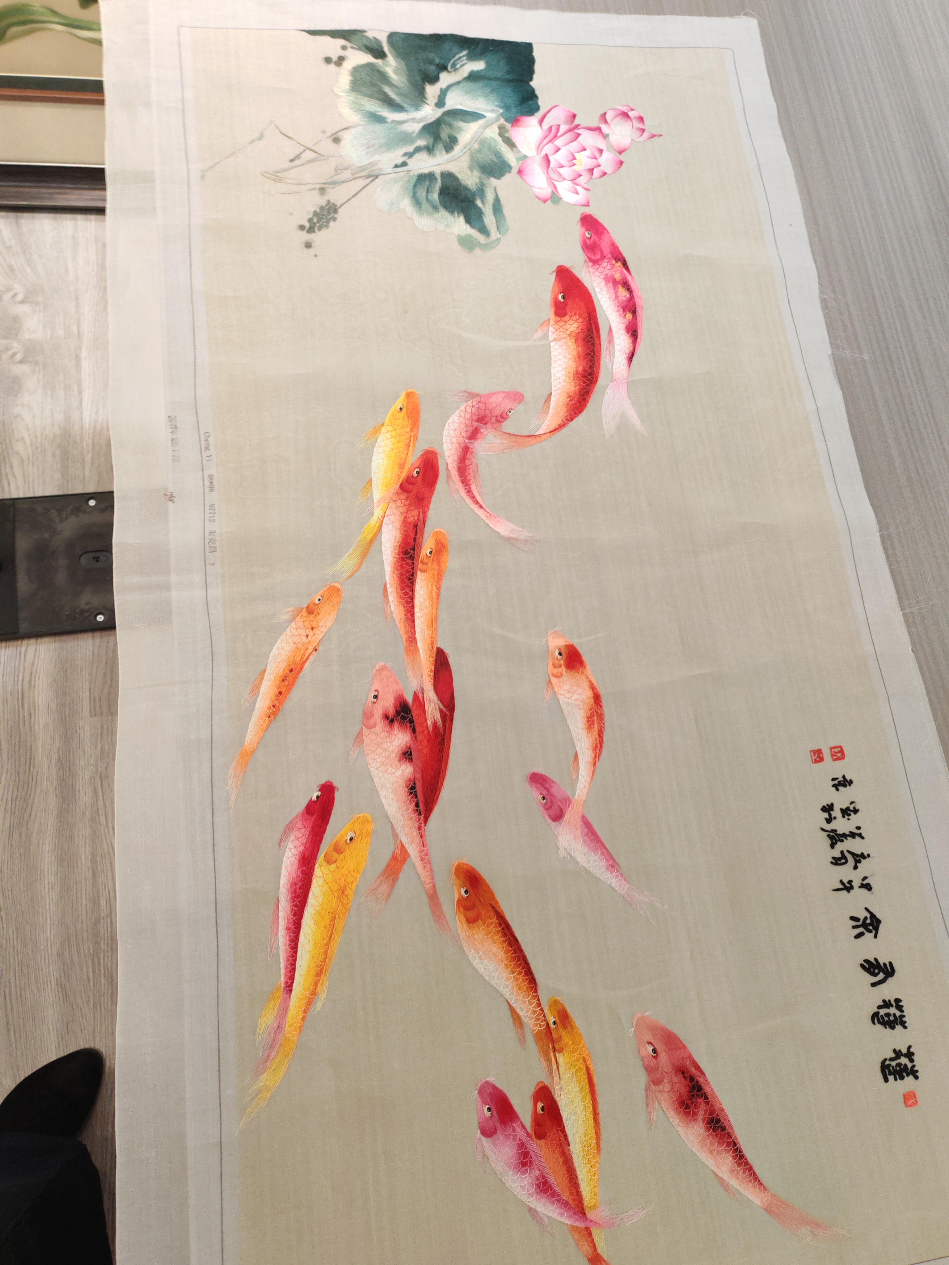 精品苏绣50*100，山水花鸟绣挂画装饰画