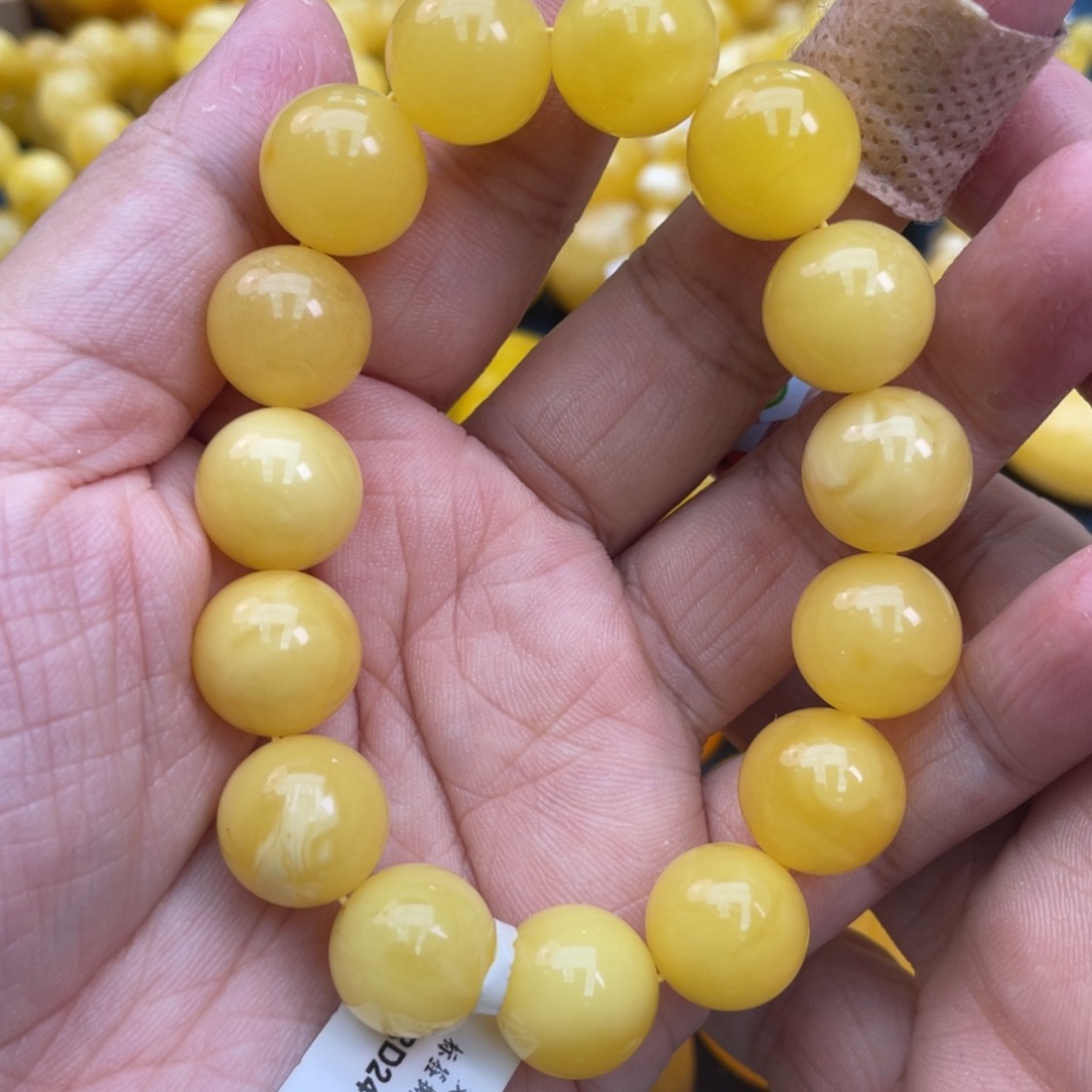 琥珀裸石未镶嵌琥珀蜜蜡13m m