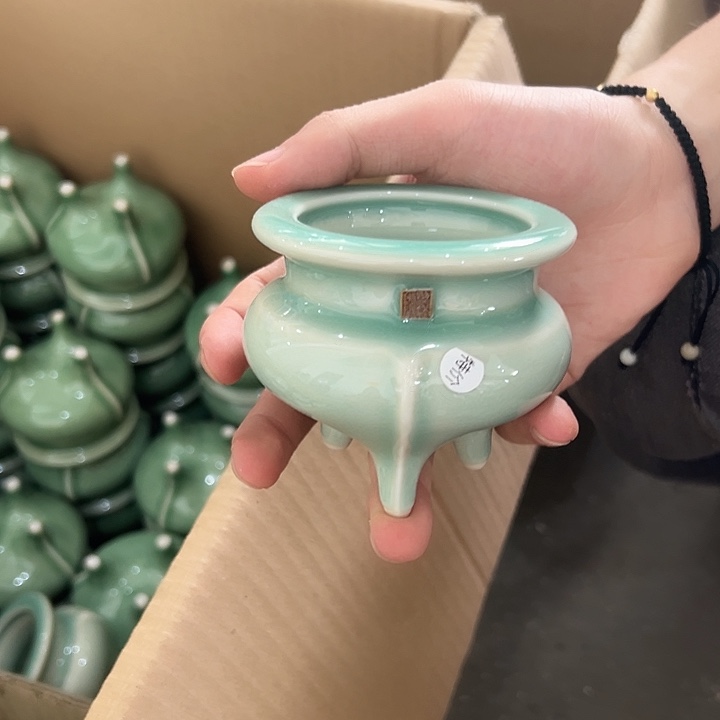 龙泉云间青瓷小米茶器