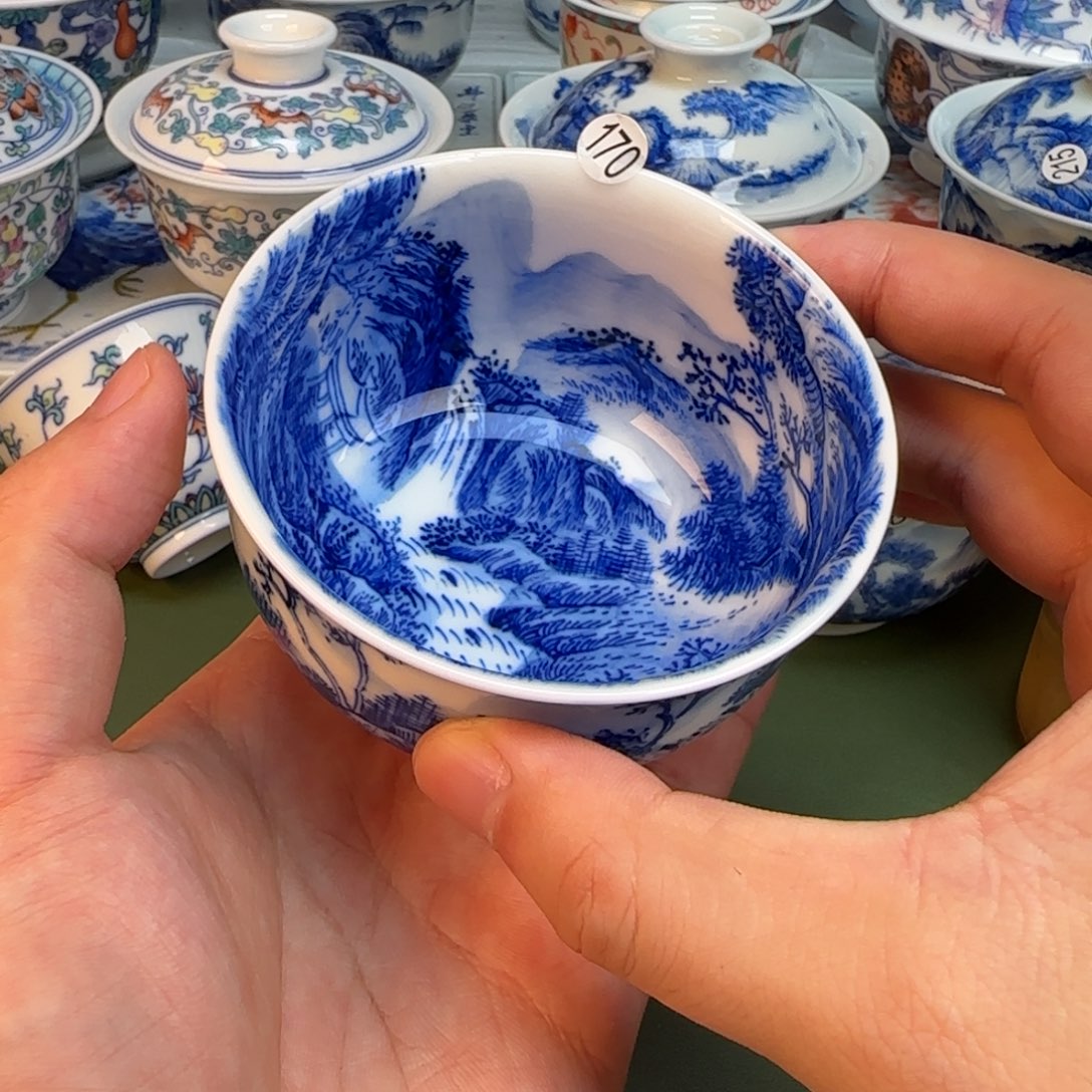 彦祖纯手工手绘茶具170
