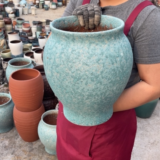 紫砂花盆口20高32正品正品