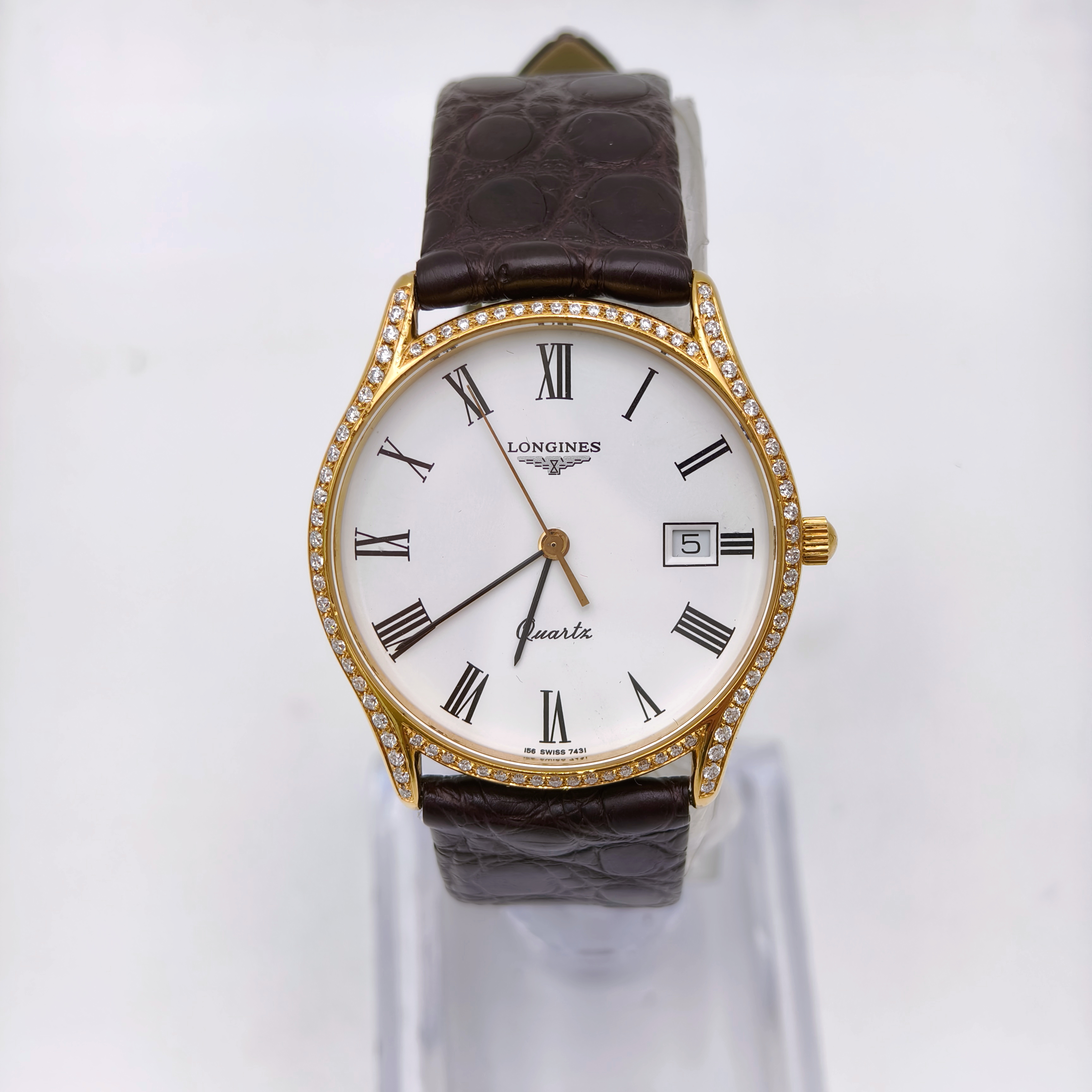 95新 Longines/浪琴 浪琴01580石英机芯瑞士名表