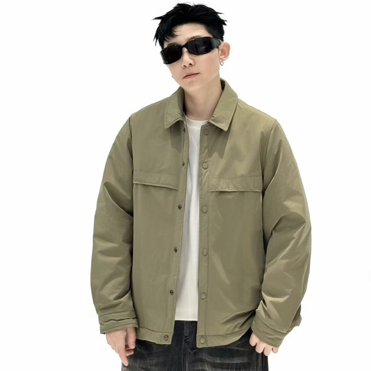 国标羽绒服翻领羽绒外套百搭保暖外套9987