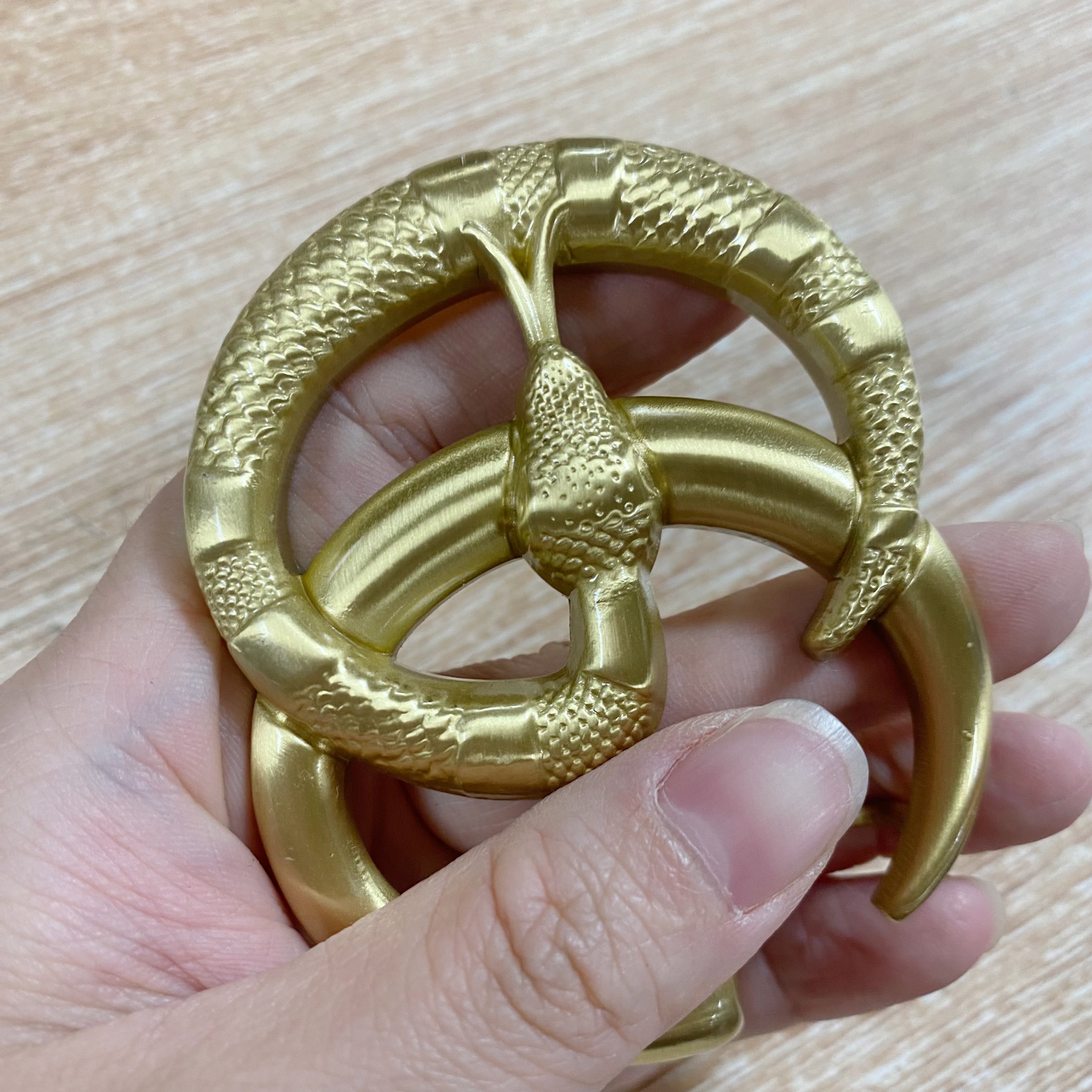 双CG蛇款扣款黄铜皮带扣加头层牛皮套装